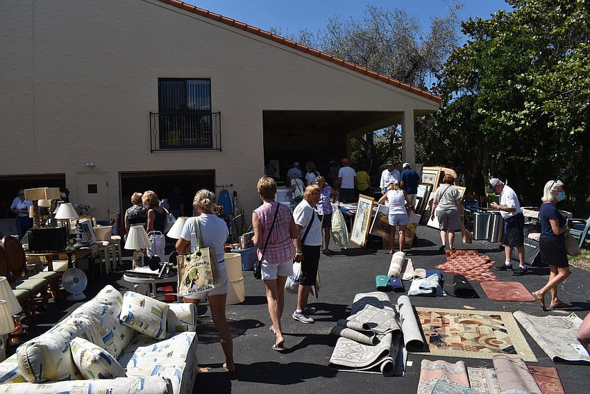 The furniture department stayed busy outdoors.