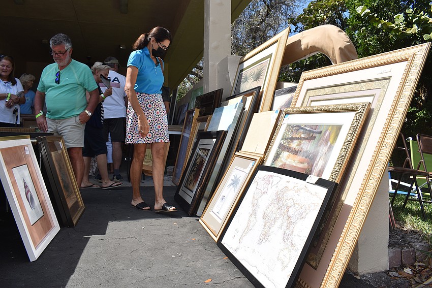 Pictures and paintings were a popular department.