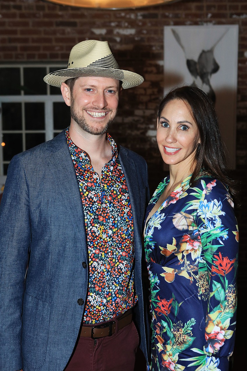 Emcee Brendan Ragan and chairwoman Jaime Still