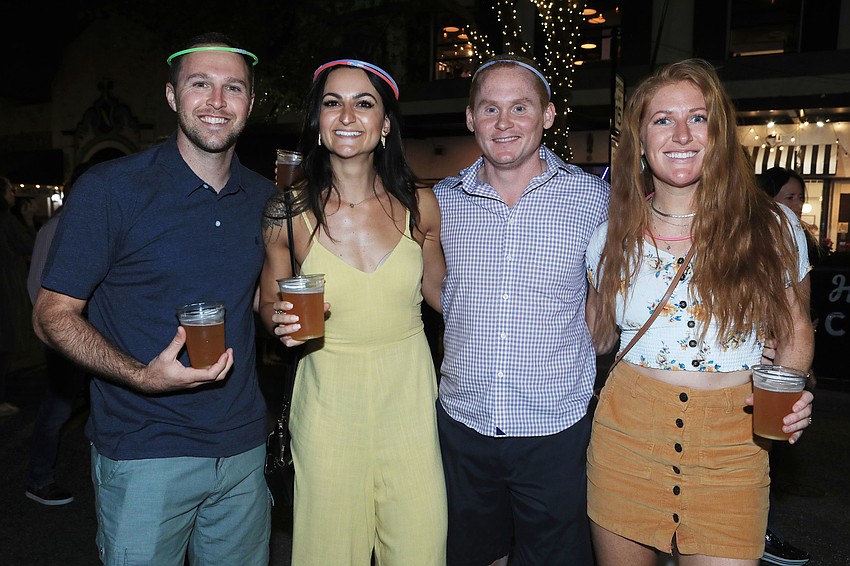 Clatyon and Bruna Kame with Sam Red and Megan Brennan