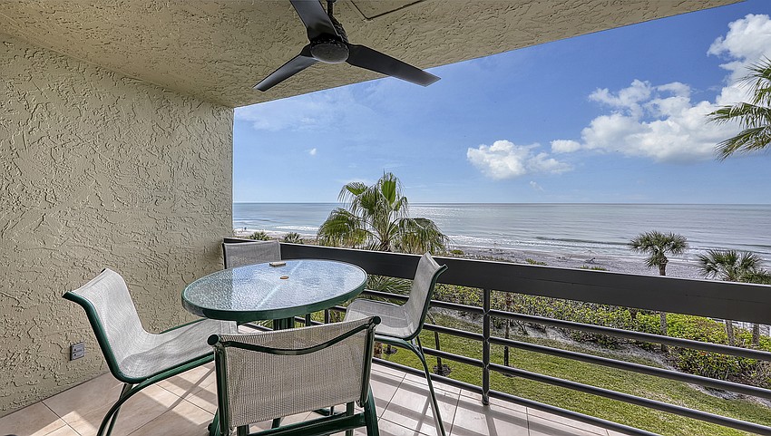 Unit 304 of Beachplace overlooks the Gulf of Mexico.