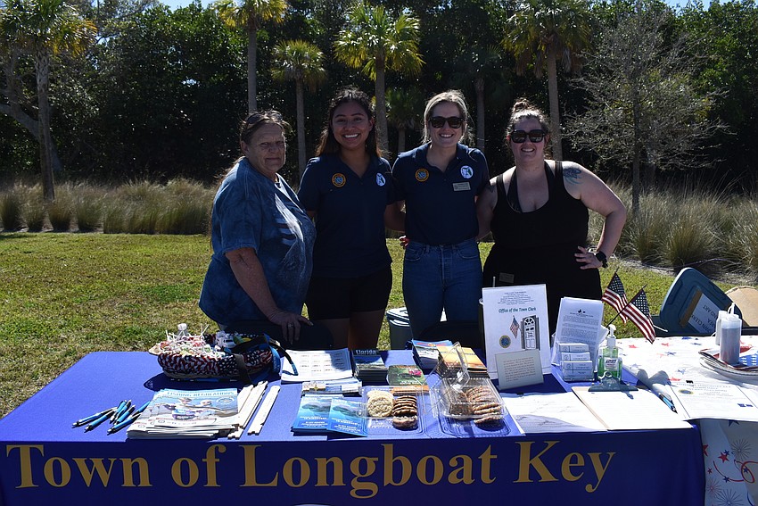 Trish Shinkle, Michelle Lowe, Savannah Cobb and Stephanie Janney stood at the first table.