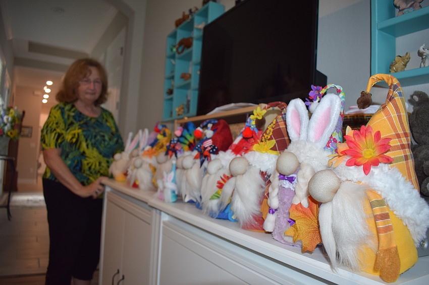 The gnomes are aligned to march to an upcoming show in Lakewood Ranch.