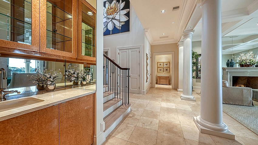 An example of the finishes and materials used inside.