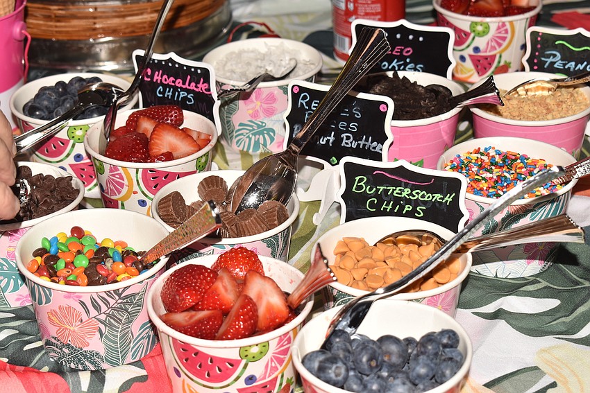 The ice cream bar was a hit throughout the evening.