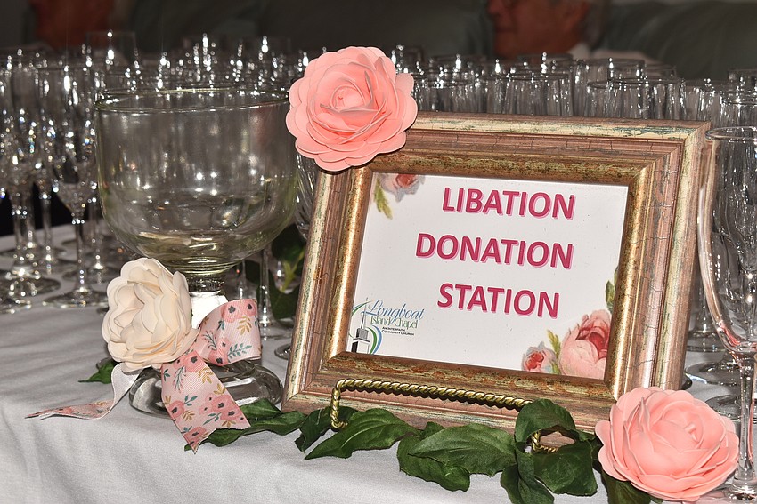 Attendees could donate to the jar to get another drink.