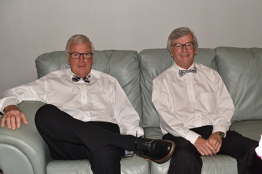 Richard Engel and Gordon Govalet wait to be called into duty as servers.