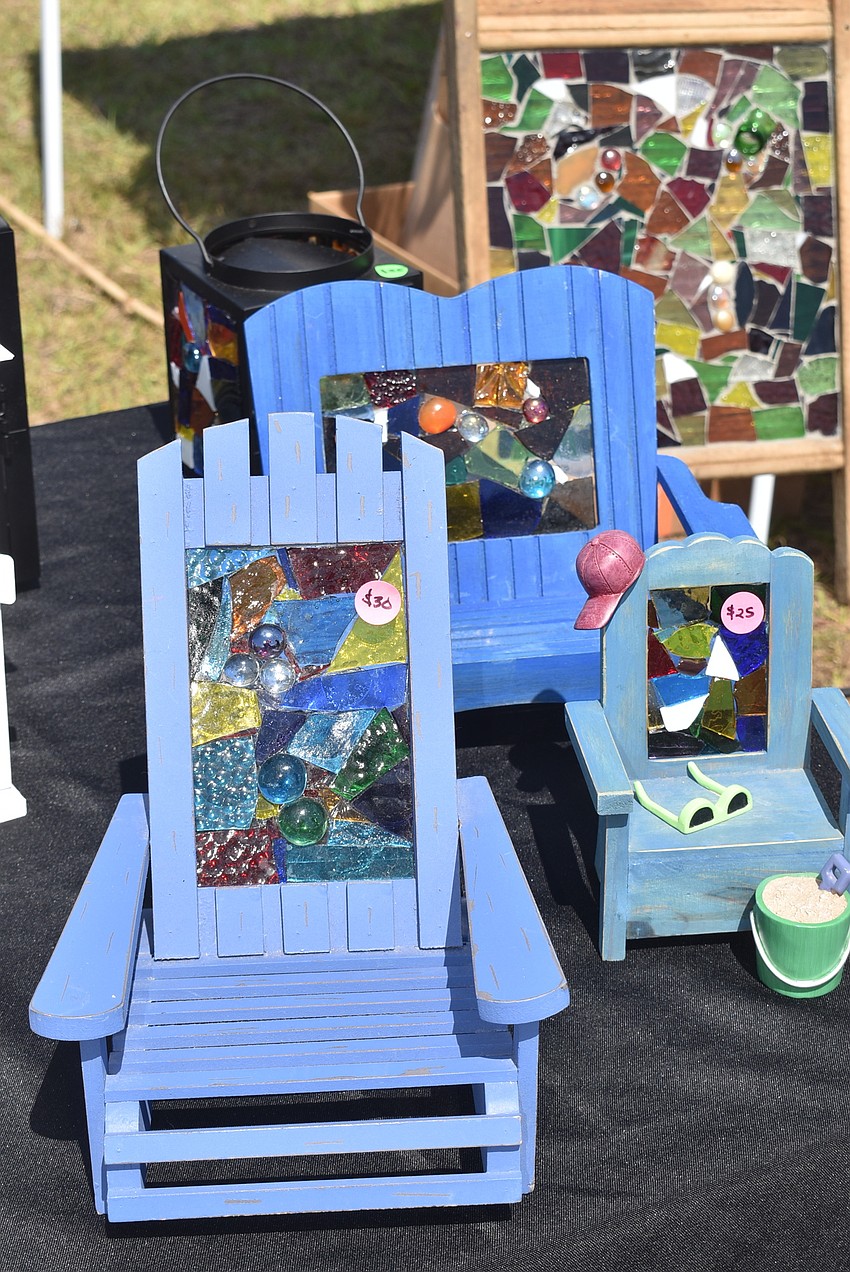 Paul Jaffe's art sparkled in the sun.