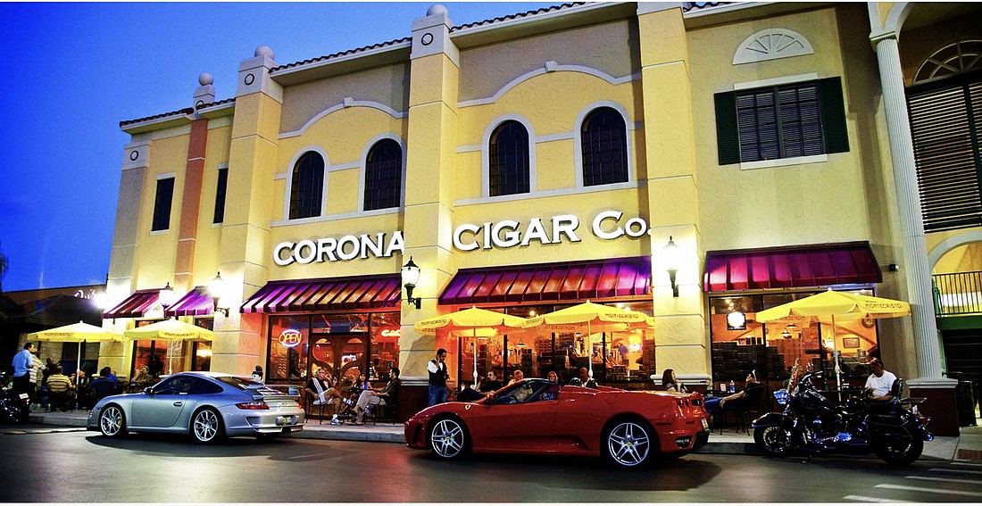 Jeff Borysiewicz said his shops derive the majority of their revenue from retail sales, but the presence of a bar and late-night hours drew concern from some downtown residents. (Image courtesy Corona Cigar Co.)