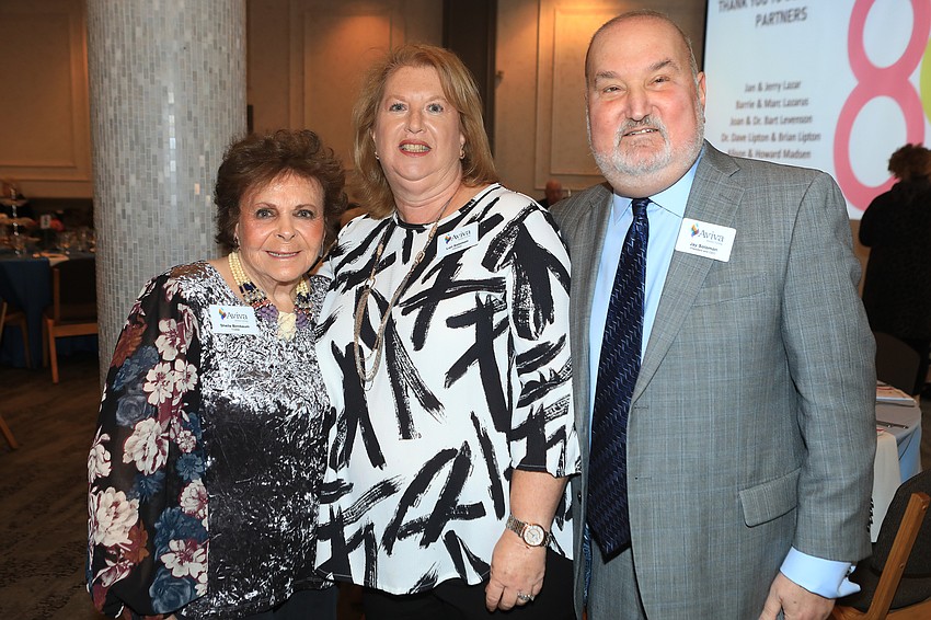 Co-chairwomen Sheila Birnbaum and Lori Solomon with president and CEO Jay Solomon