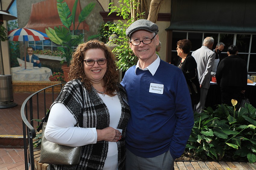 Kim Adler and rabbi Geoff Huntting
