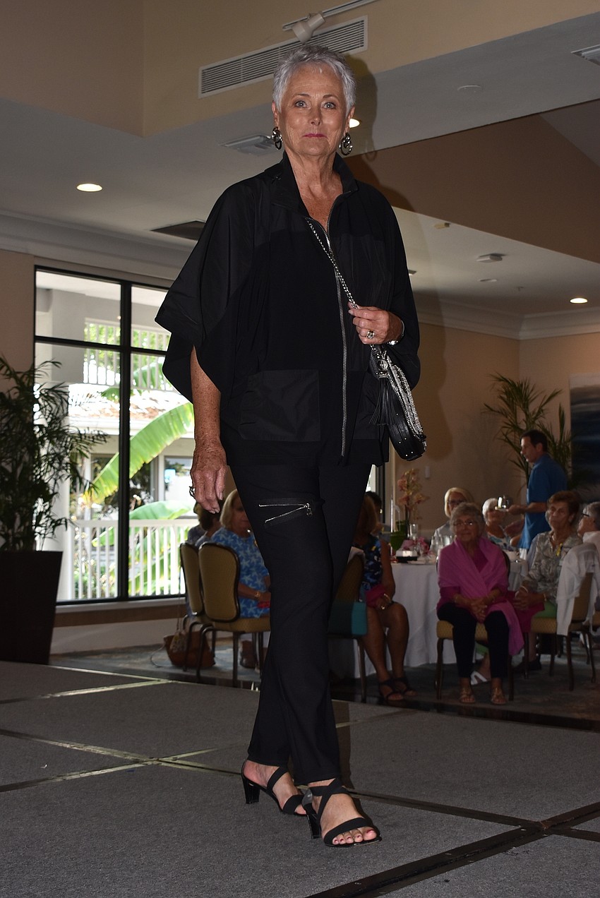 Patt Dupps walks the runway.