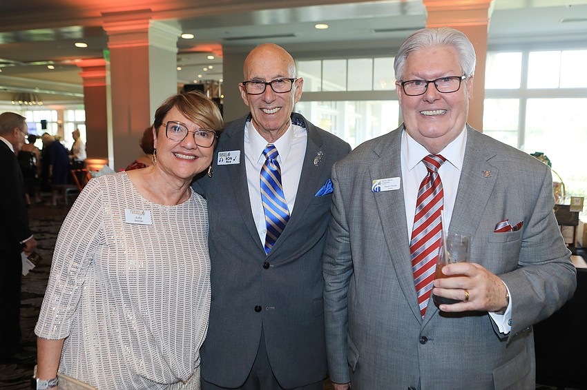 Judy Beilman with honorary chairs Ron Rice and David Chivas