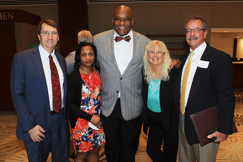 Kraig Koch, Ricky Bolden and Glenda Bolden with Jan and Tim Solomon
