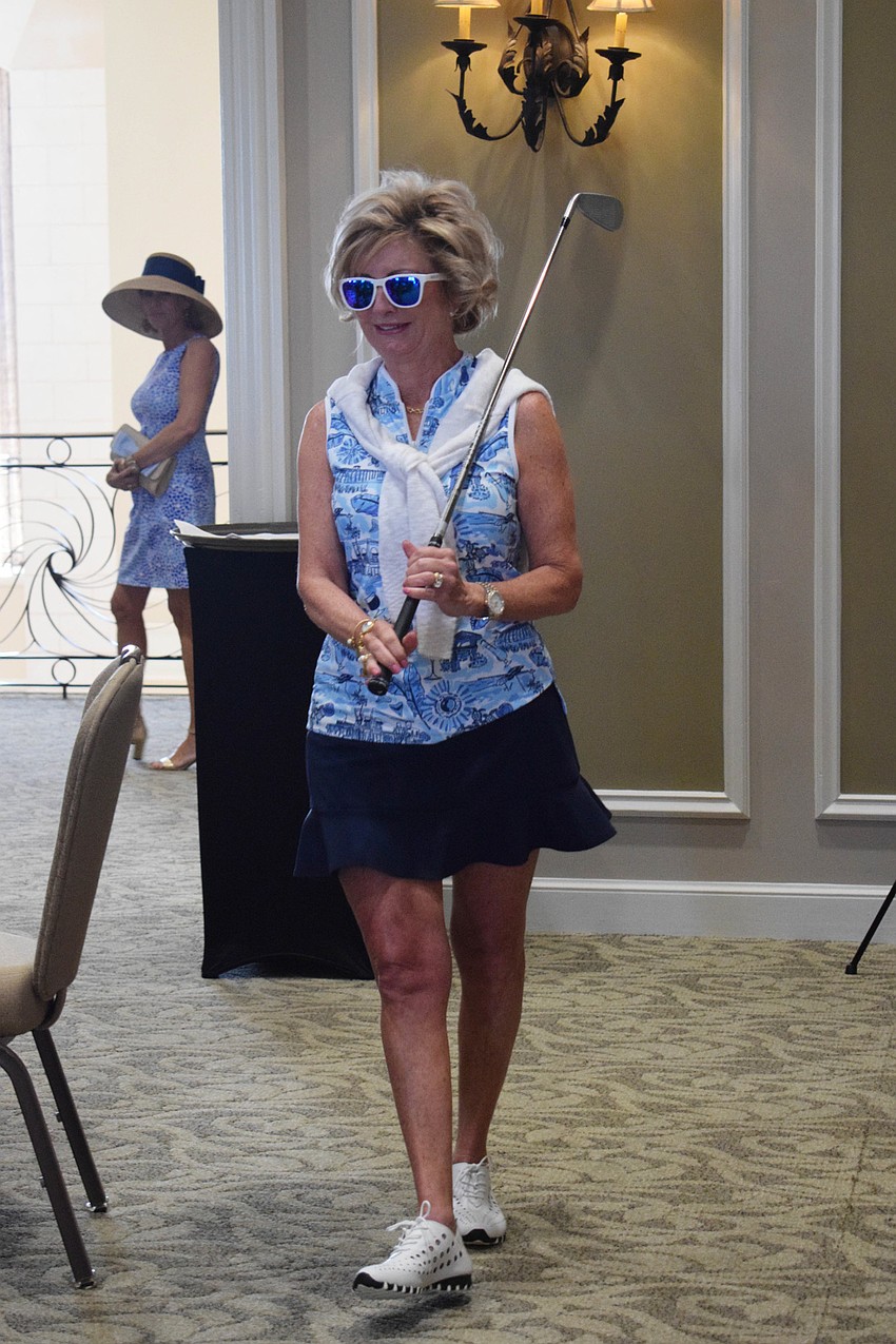 Lakewood Ranch's Susan Jenkins sports a golf outfit.