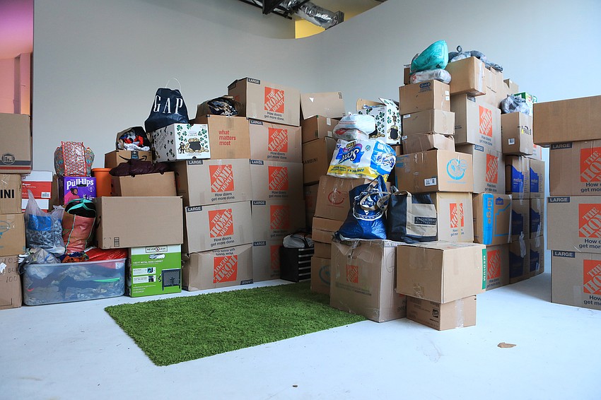 Visitors brought supplies and ways to help Ukrainians.