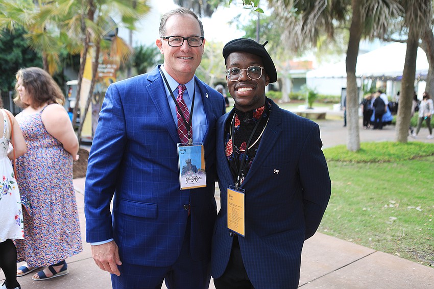 Larry Clark and scholarship recipient Jesse Clark