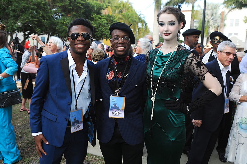 Avant-Garde scholarship finalist CJ Callins, scholarship winner Jesse Clark and finalist Mikenna Bowers