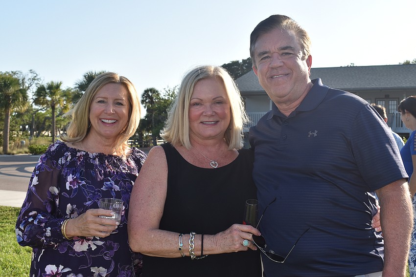 Diane Blake, Kathy Garcia and Frank Garcia caught up before the movie.