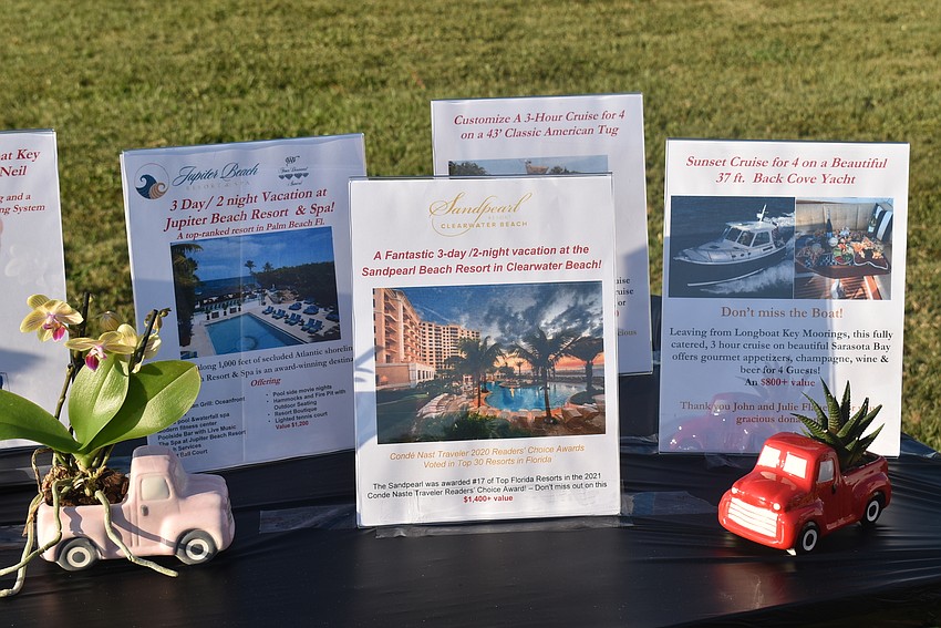 Attendees could take a look at auction items before the bidding started.