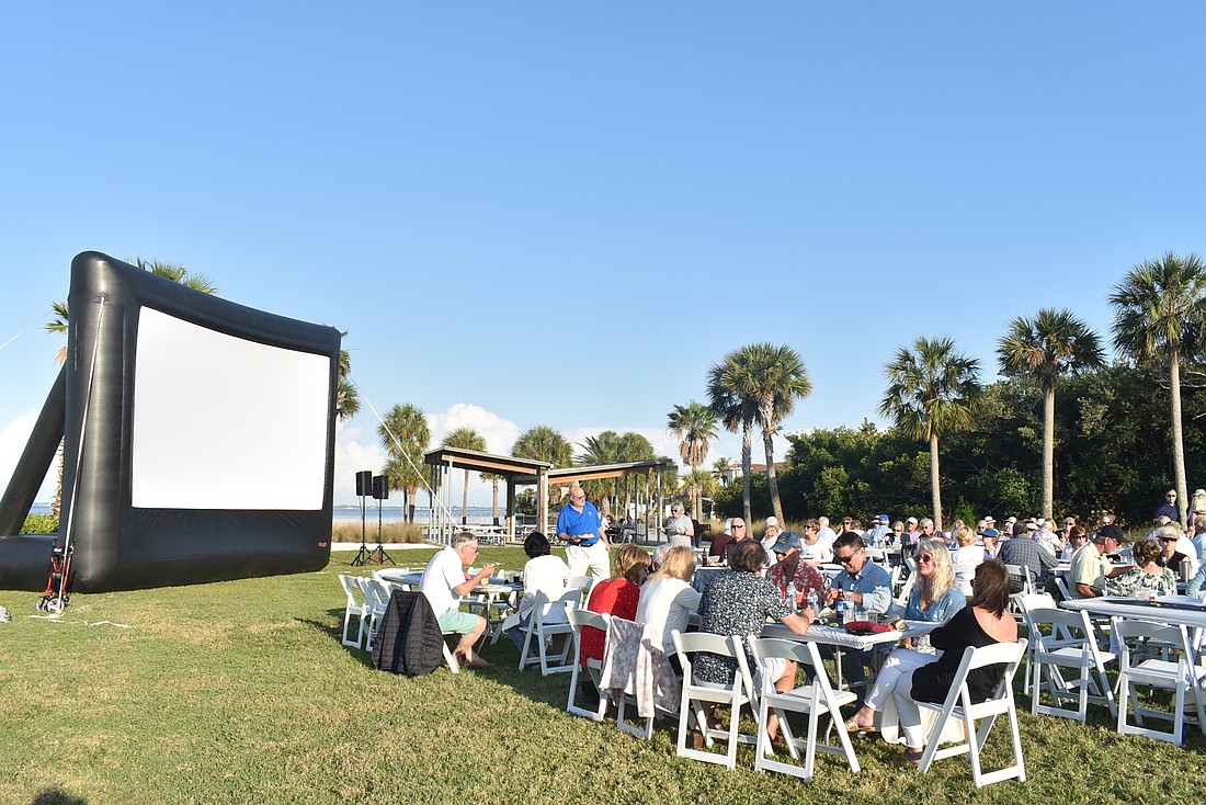 A record number of guests attend Longboat Key Garden Club's Dinner and a Movie.