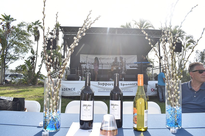 The Secur-All table was set up right in front of the stage.