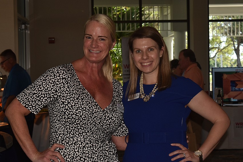 Chris Pfahler and Kaitlyn Kramer Reeves from Tidewell Foundation educated attendees about what they do.