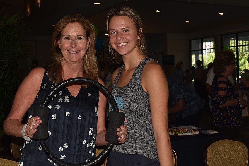 Lisa Baskfield and Ainsley Murray from Nature's Gem educated attendees about the pilates business.