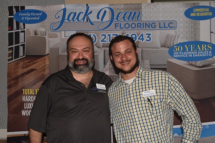 Ramin Mesghali and Michael Fletcher from Jack Dean Flooring connected with the community.