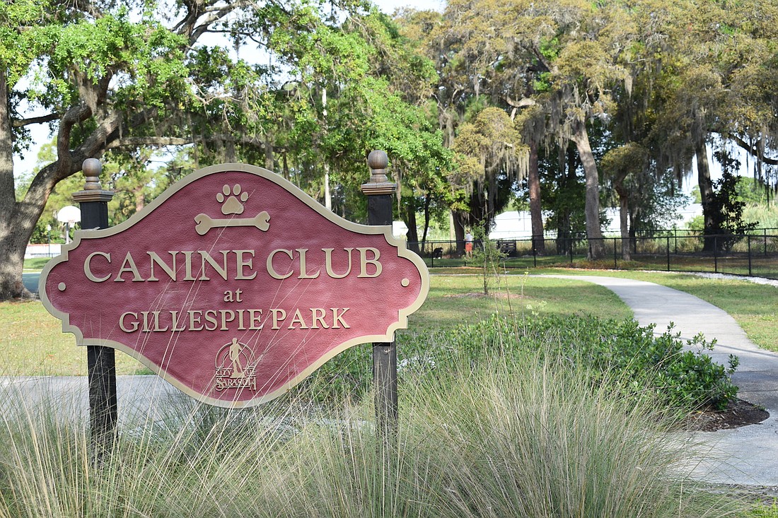 The Canine Club is at the northeast corner of 10th Street and Osprey Avenue.