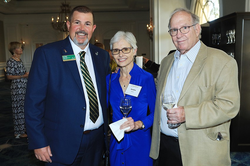 Jay Riley with Sandra and Tony Stone
