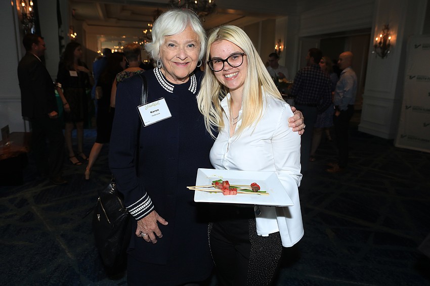 Karen Holbrook and scholarship recipient Patricia Brylska
