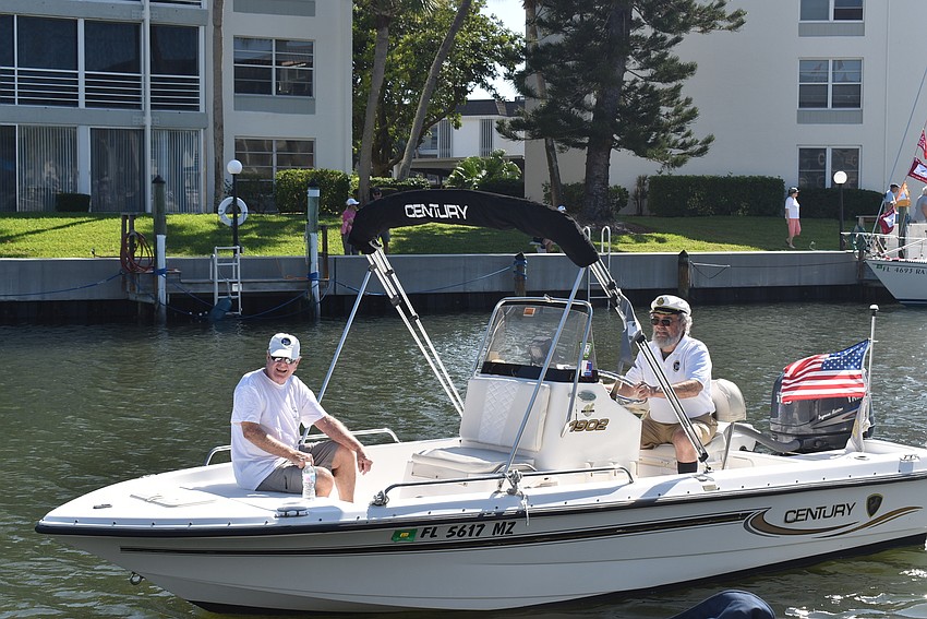 Brian and Janice Doherty joined Bill Coughlin on his boat.