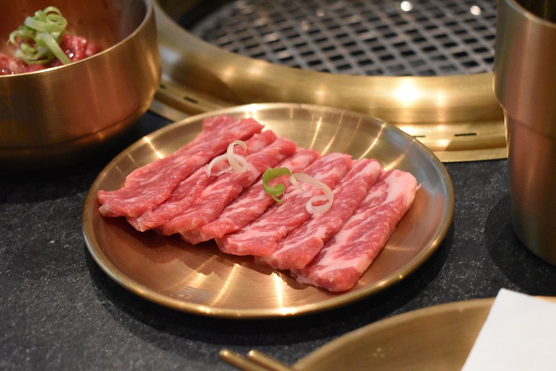 Galbi, or grilled ribs, are one of Dokko&#39;s favorite items on the menu.