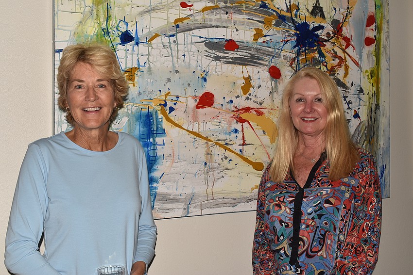 Vice mayor elect Maureen Merrigan spoke at the show, which Susan Phillips organized.