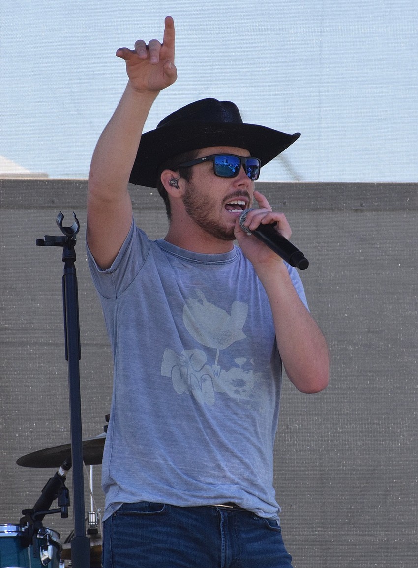 Derek Lersch performs at My Hometown Fest at Nathan Benderson Park.