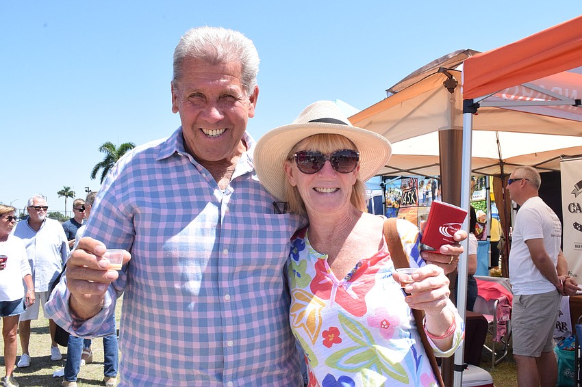 Lakewood Ranch's James and Kathleen Osterberg attend My Hometown Fest to support the Sertoma Club of Greater Sarasota. 