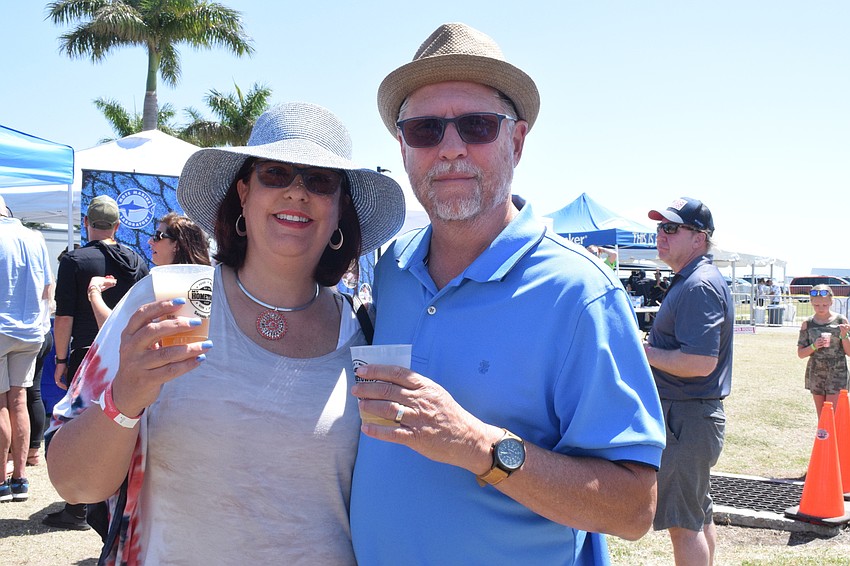 Lakewood Ranch's Debbie and Frank Puccio love trying the food and drinks at My Hometown Fest.