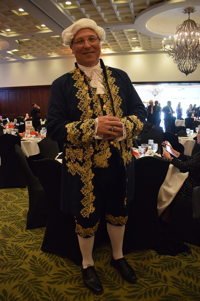 Palmetto's Mark Messmer, who is a Meals on Wheels Plus of Manatee board member, goes all out for the 