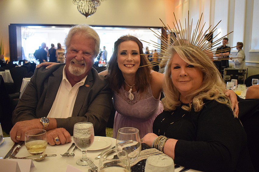 Lakewood Ranch's John Barnott, Lynn Turner and Lisa Barnott look forward to raising money for Meals on Wheels Plus of Manatee while dressing as British royalty.
