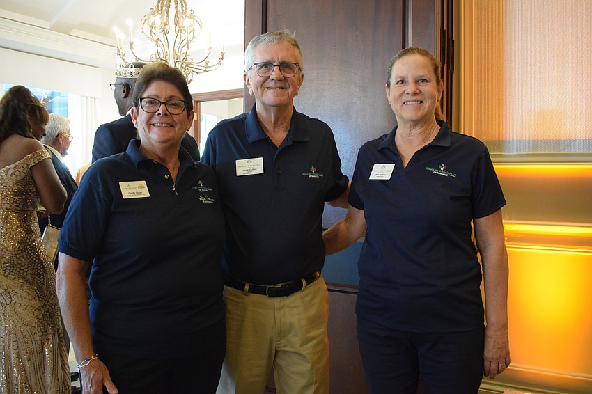 Cindy Sloan, the general manager of the Food Bank of Manatee, Gene Chilton, the manager at Daybreak Adult Day Center, and Kim Mullins, the nurse at Daybreak Adult Day Center are excited to have fundraisers in person again.