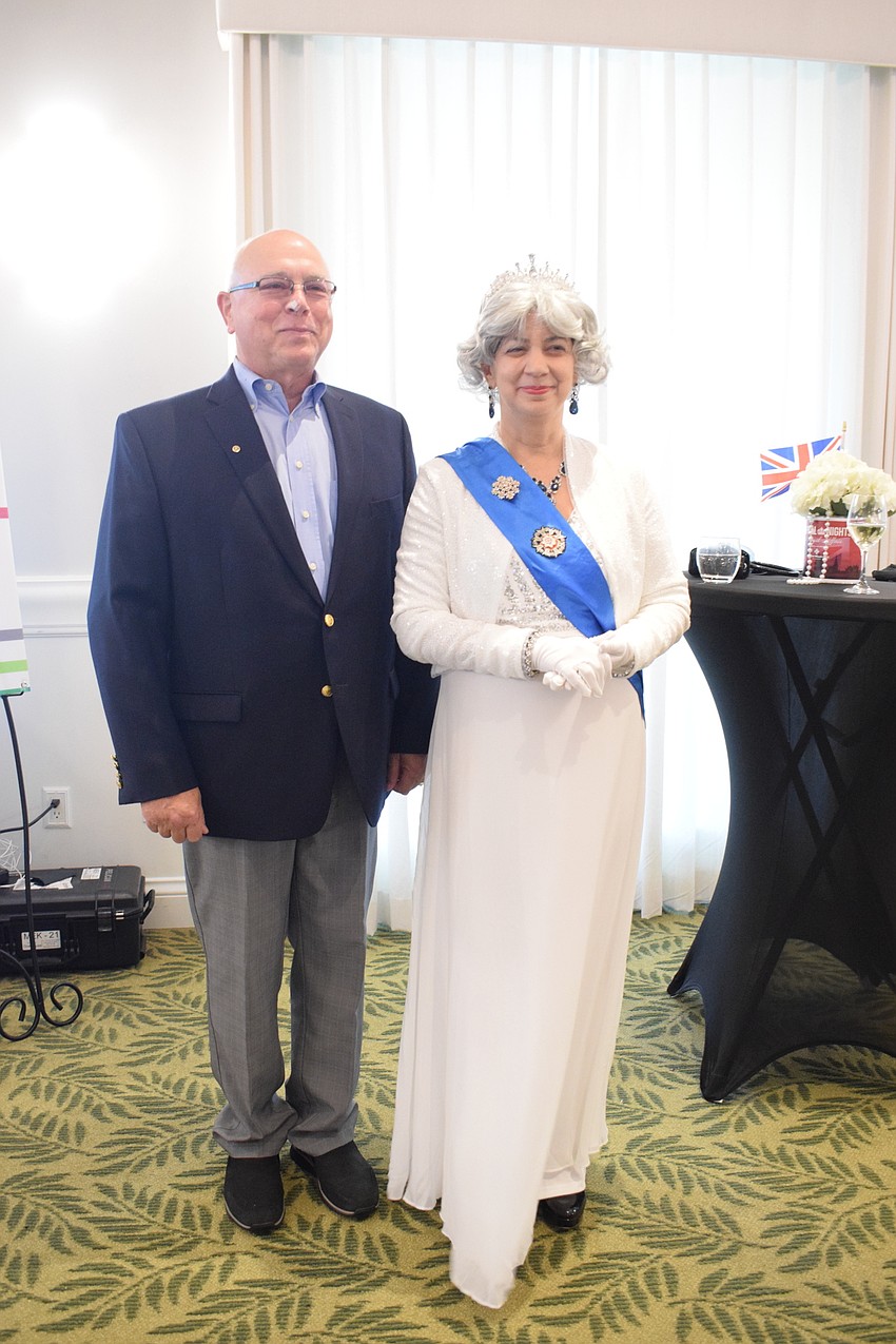 Myakka City's Danny Cacchiotti is excited to meet Queen Elizabeth II, who is being portrayed by Lakewood Ranch's Sylvia Day.