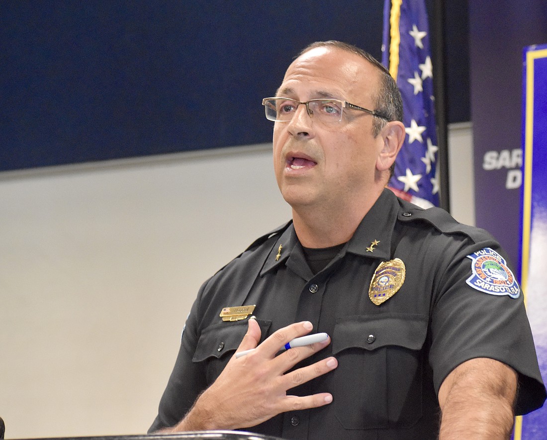 Interim police chief Rex Troche on March 11 asked for the public&#39;s assistance in furthering the investigation of a pair of homicides along Tamiami Trail.