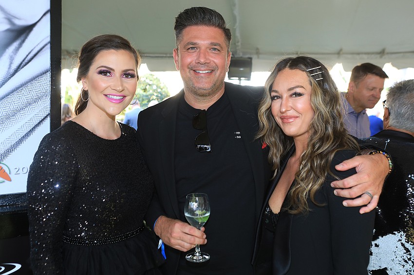 Sofie Wachmeister with Toby and Laura Thomas