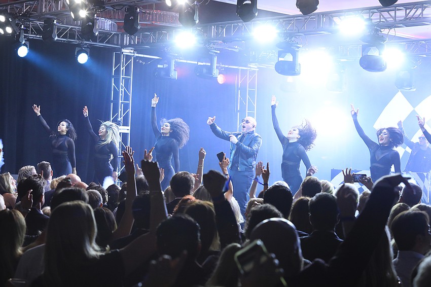 Pitbull —Mr. 305 himself — rocks the house.