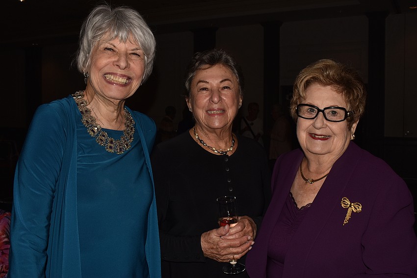 Nancy Cohen, Lois Lowsky and Elise Galinsky arrived early.