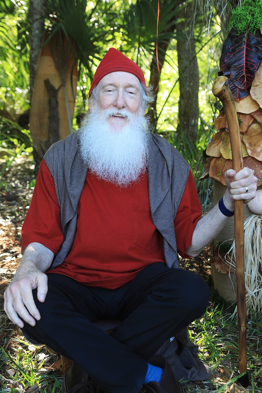 Brian Smith was the gnome storyteller for the day.