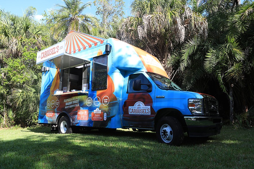 Families picked up snacks at the food truck.