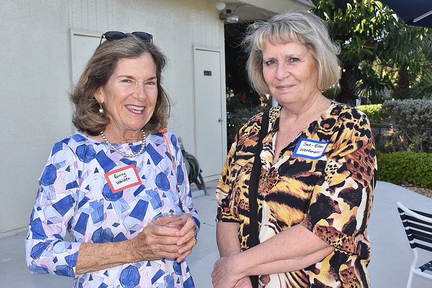 Ginny Walen and Allie Mackay caught up at the party.