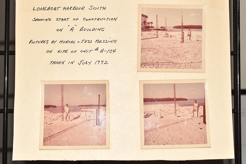 One resident brought a photo from when construction first began at Sutton Place.